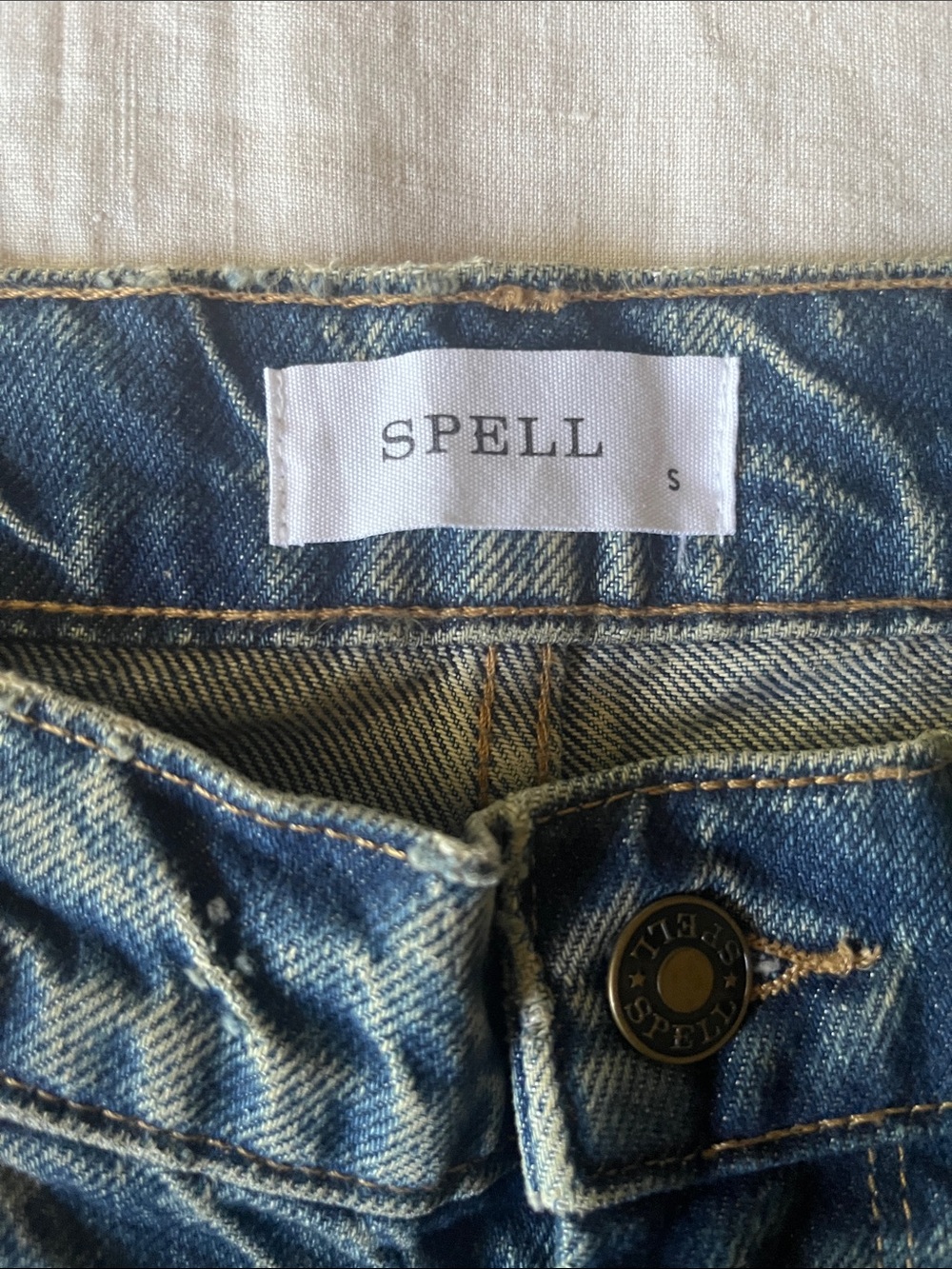 Spell 🦋 Road Trip Flare Jeans sz S NWOT - Picture 6 of 12